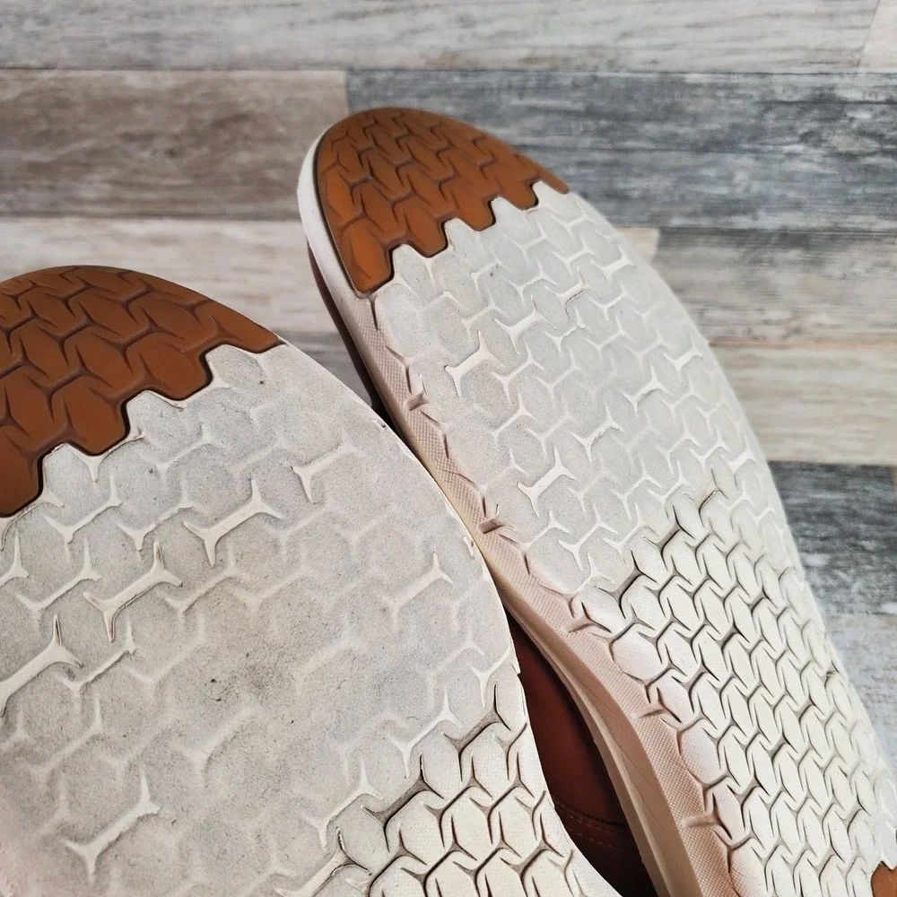 Cole Haan Grand+ Ultra Oxford Shoes Mens Sz 11 M British Tan Ivory Leather Lace